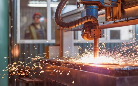 Made in America image showing manufacturing floor